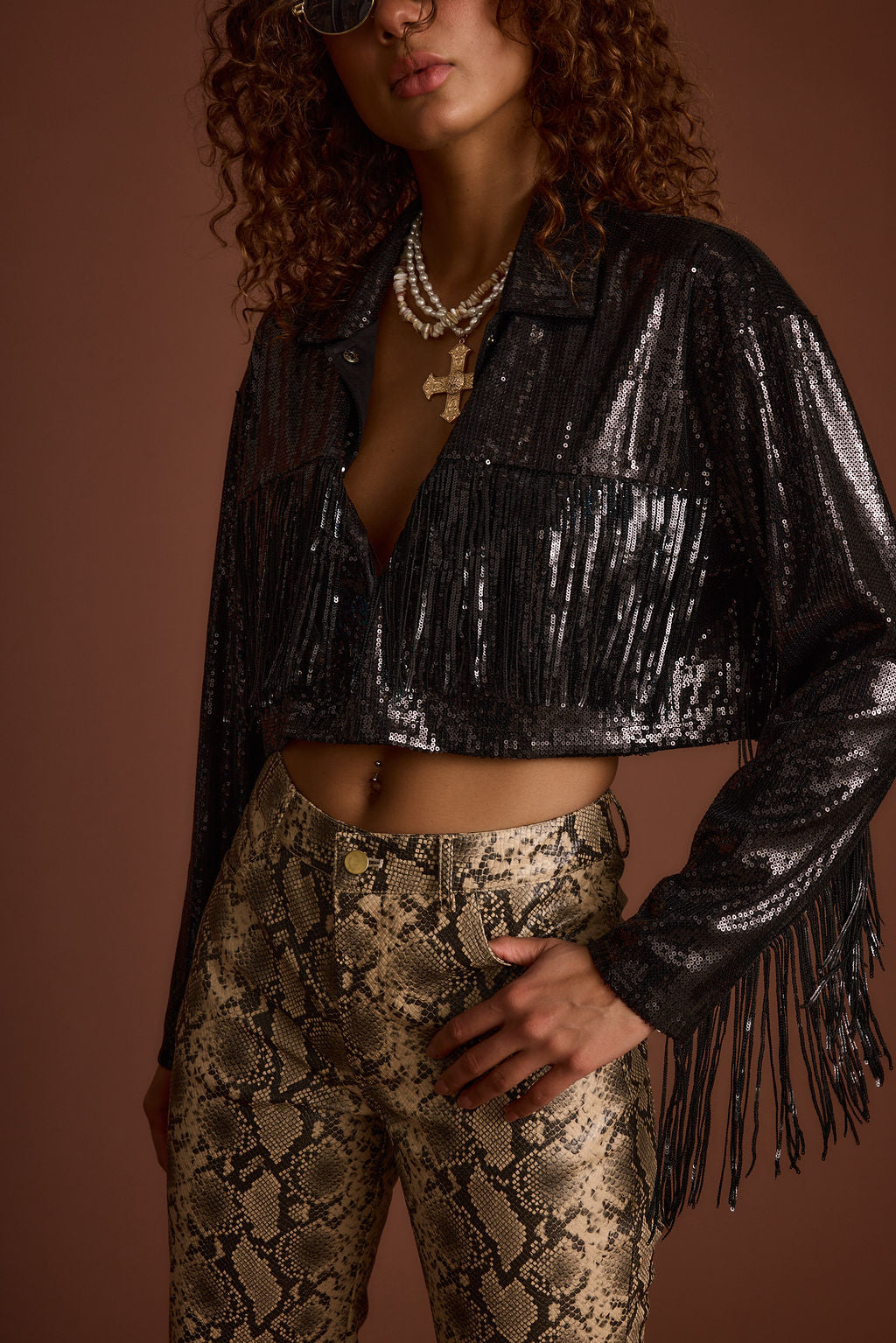 Star Crossed Black Sequin Jacket