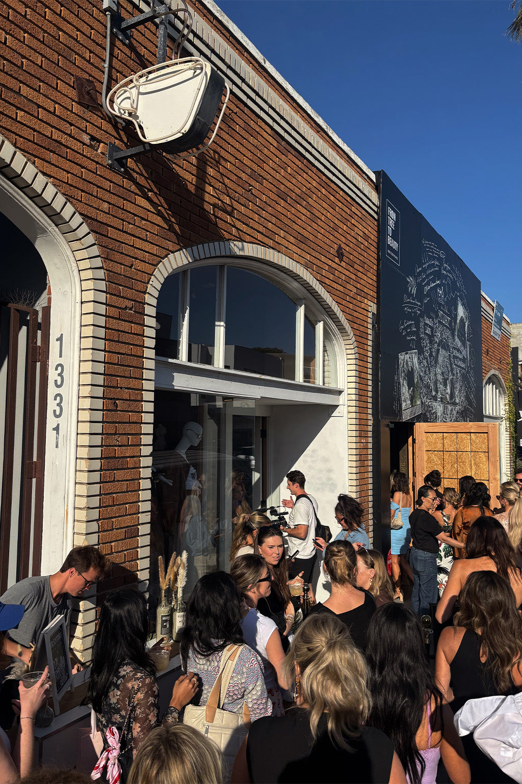 Back view of the piece showing the silhouette and fit.