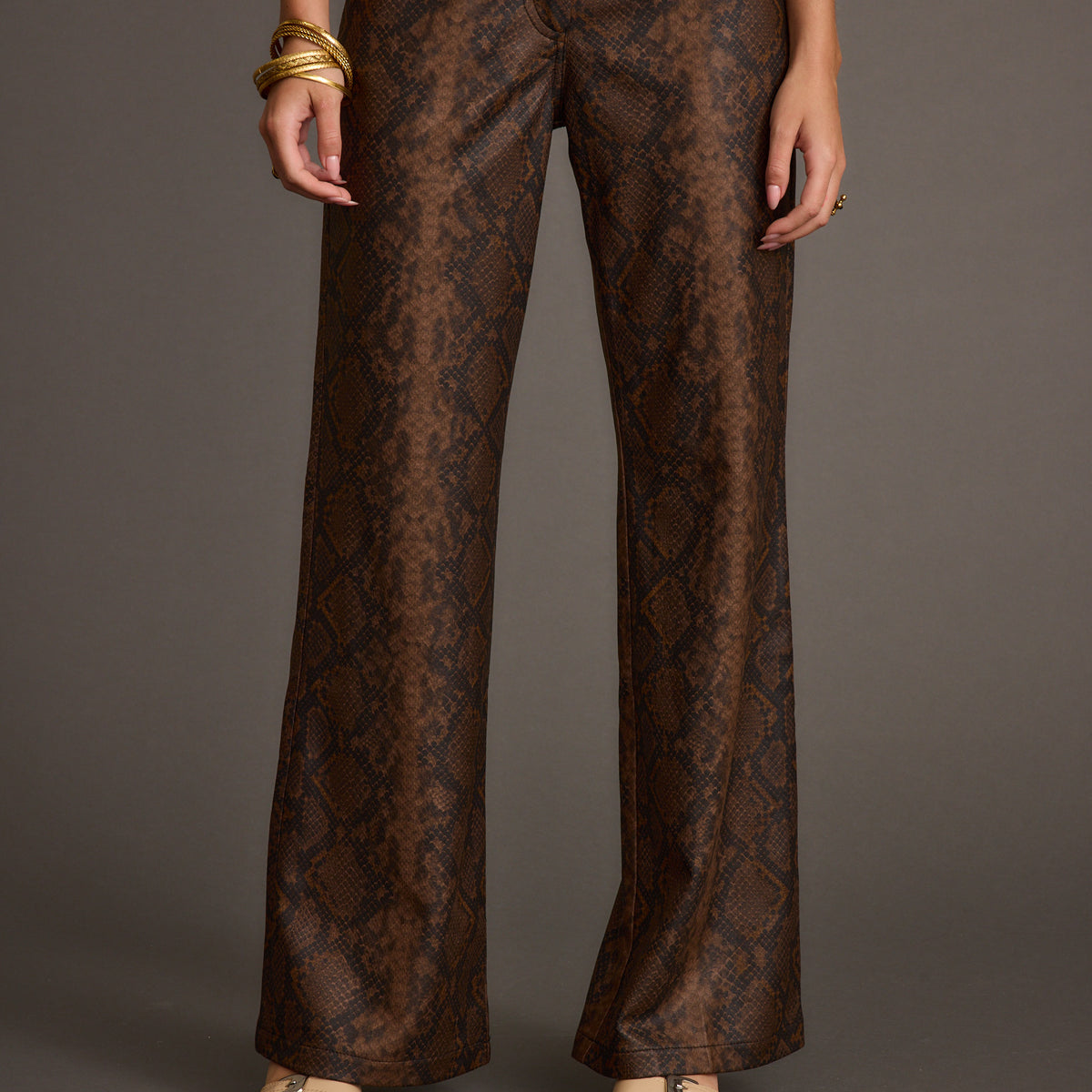 Viper Room Snake Print Vegan Leather Pants – 12th Tribe