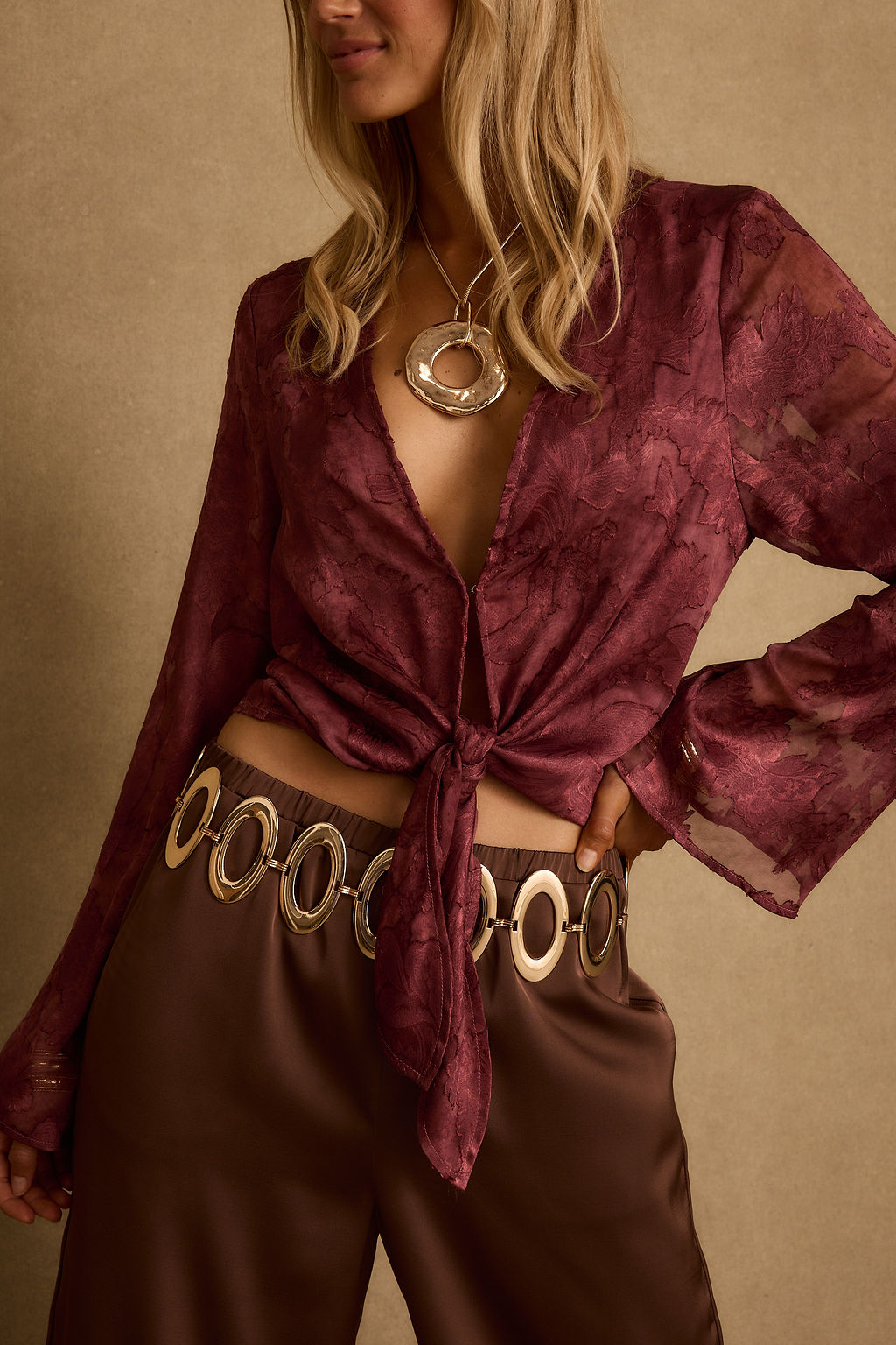 Waverly Mulberry Blouse