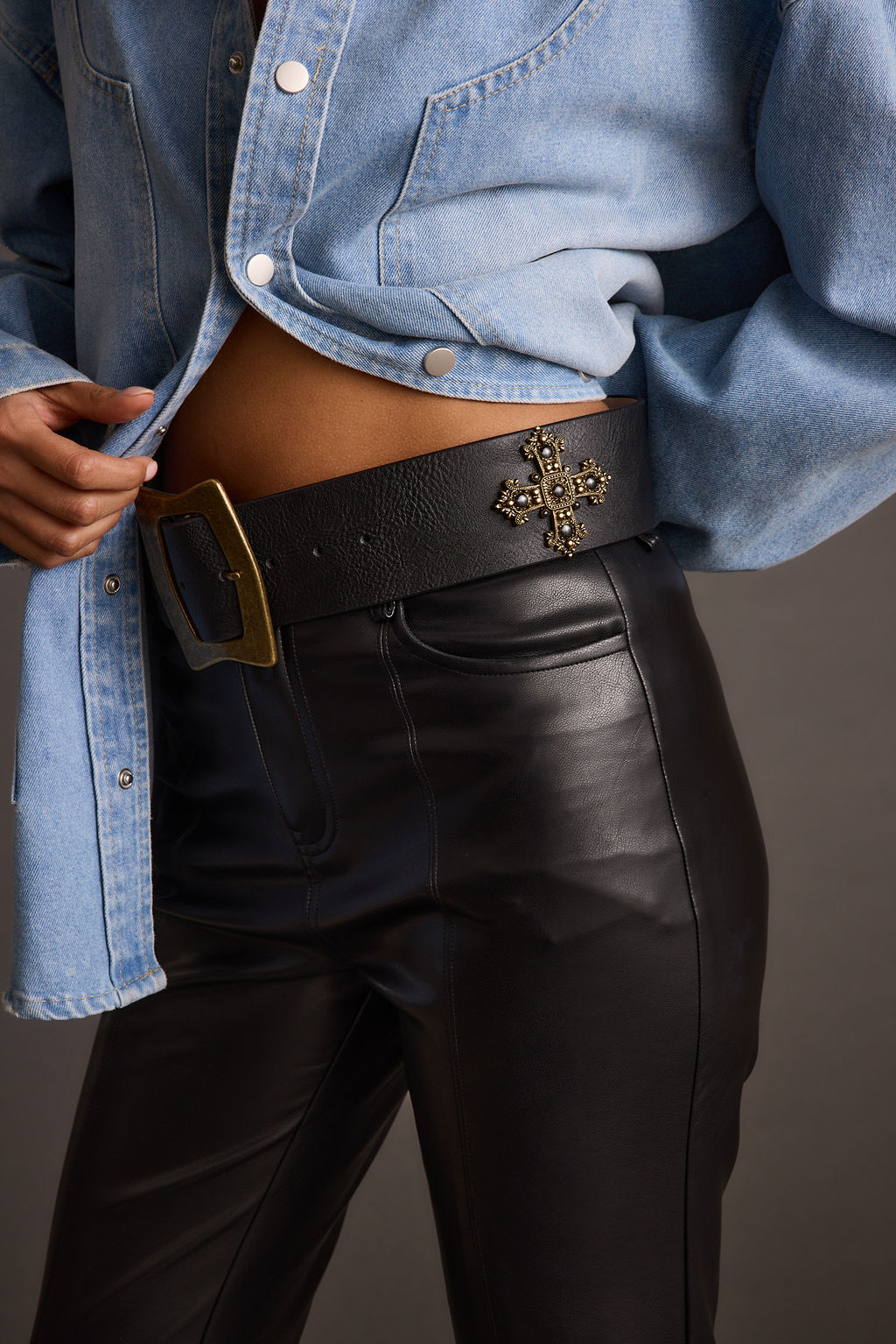 Whisper Black Statement Belt