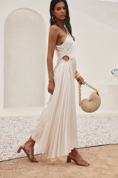 White Sands One Shoulder Maxi Dress