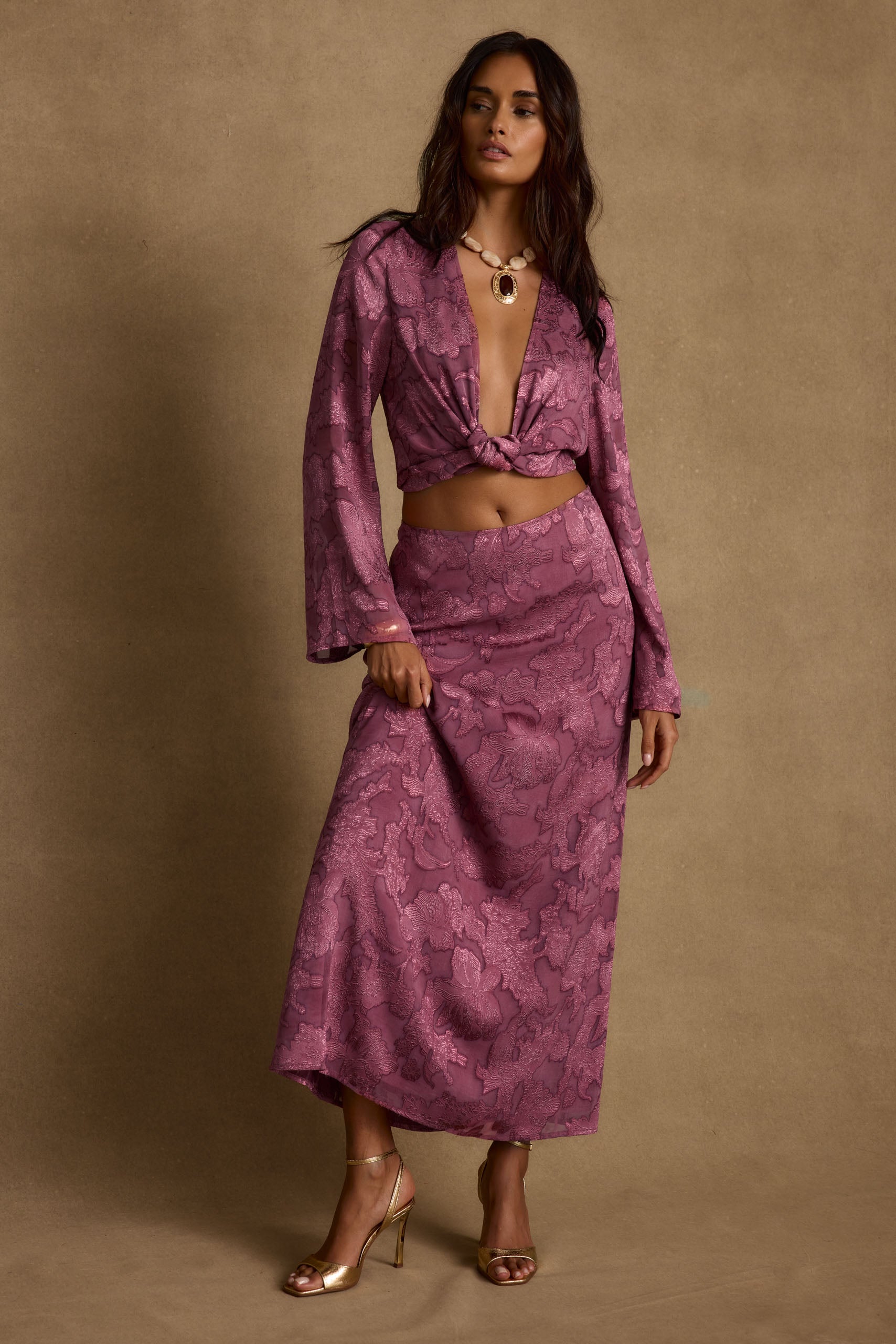 Waverly Mulberry Blouse