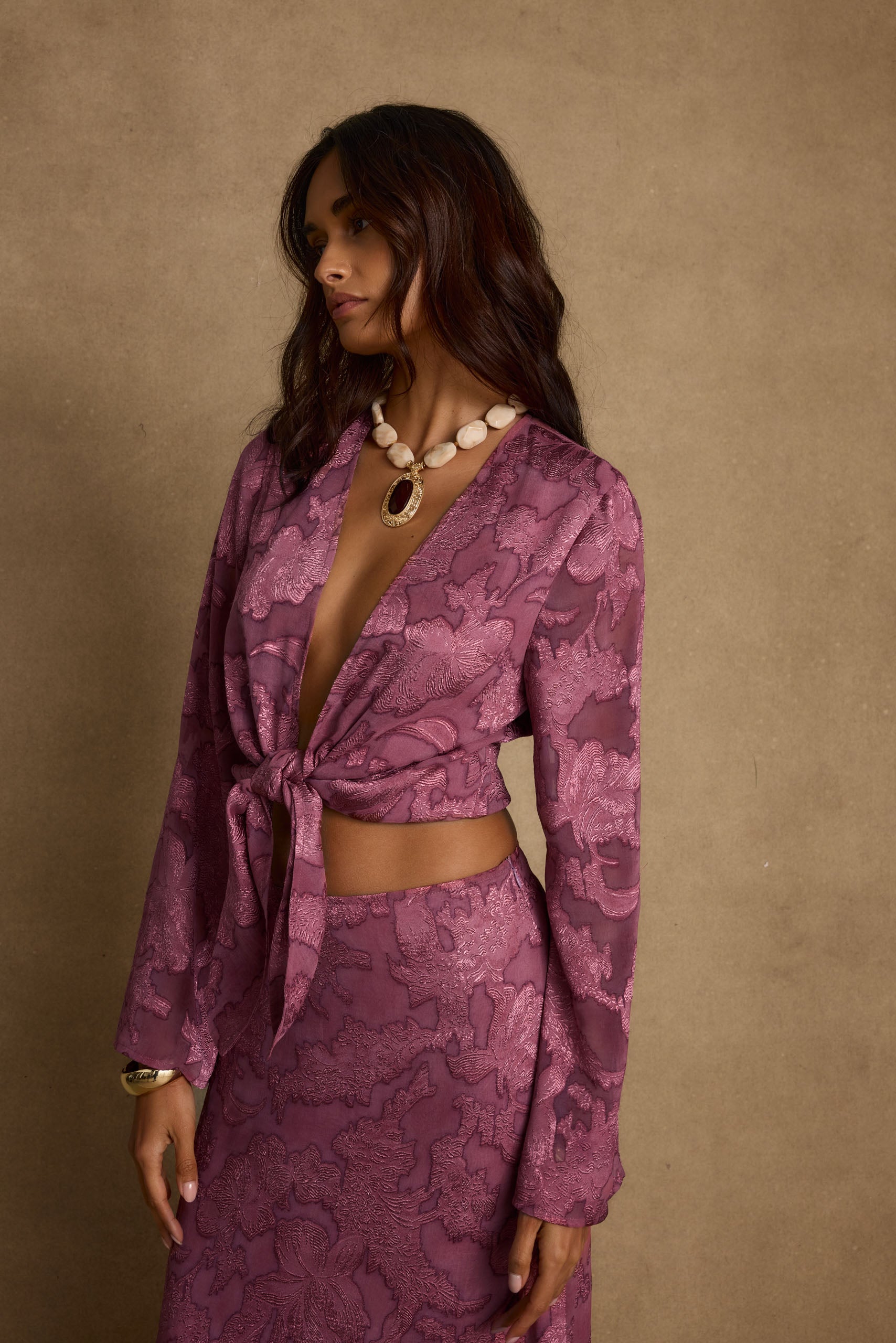 Waverly Mulberry Blouse