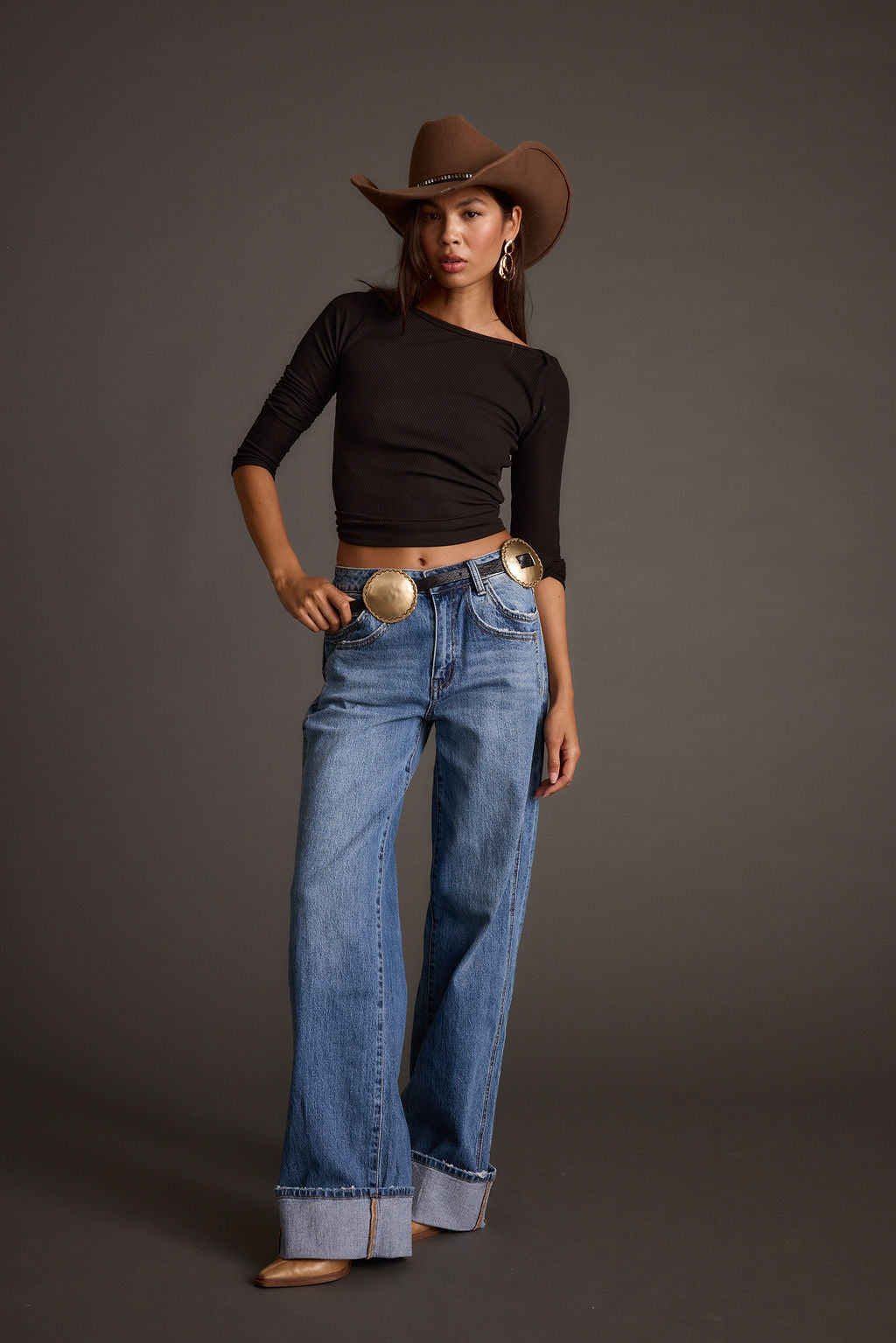 Waverly Black and Gold Statement Belt