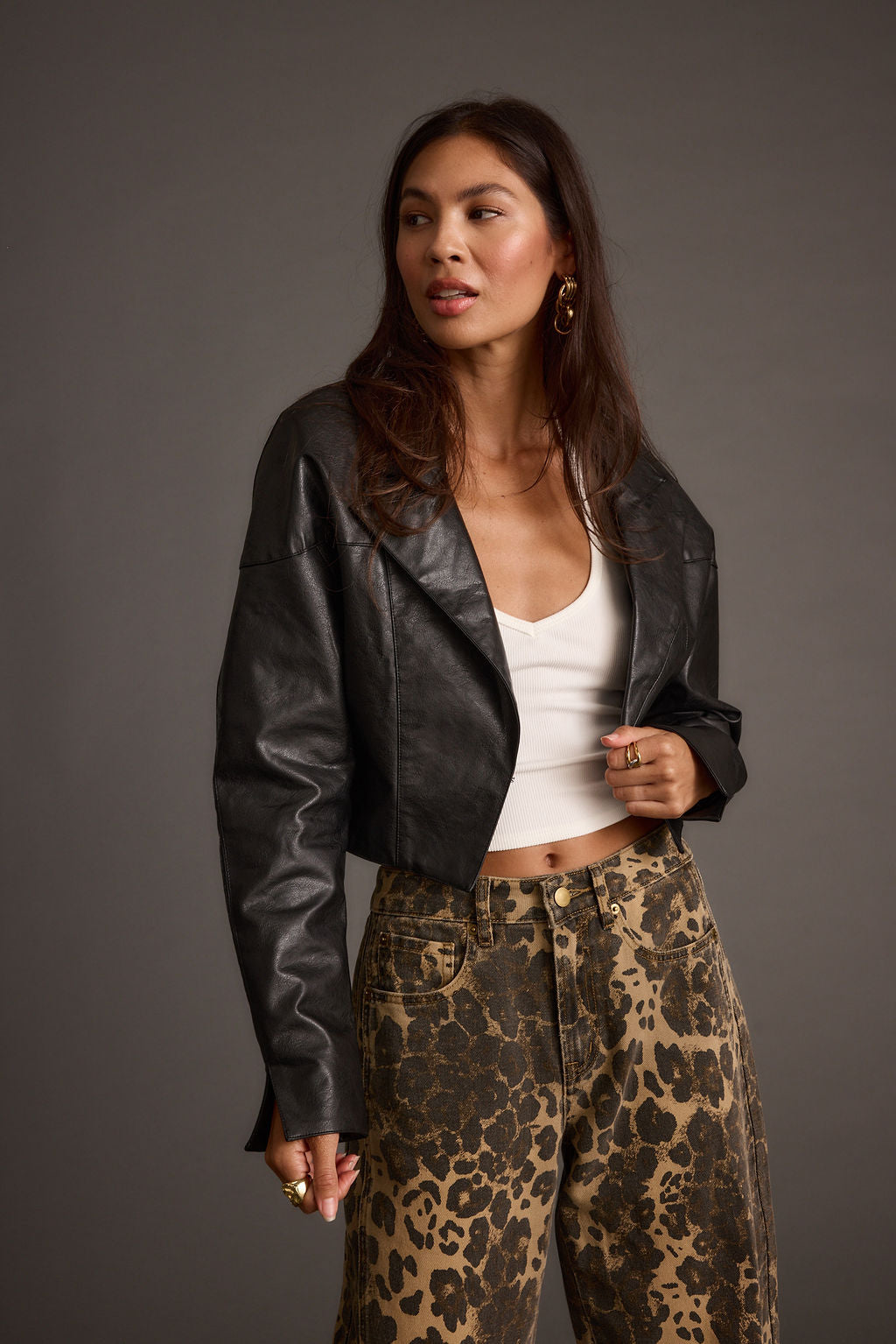 Wilde Black Vegan Leather Jacket