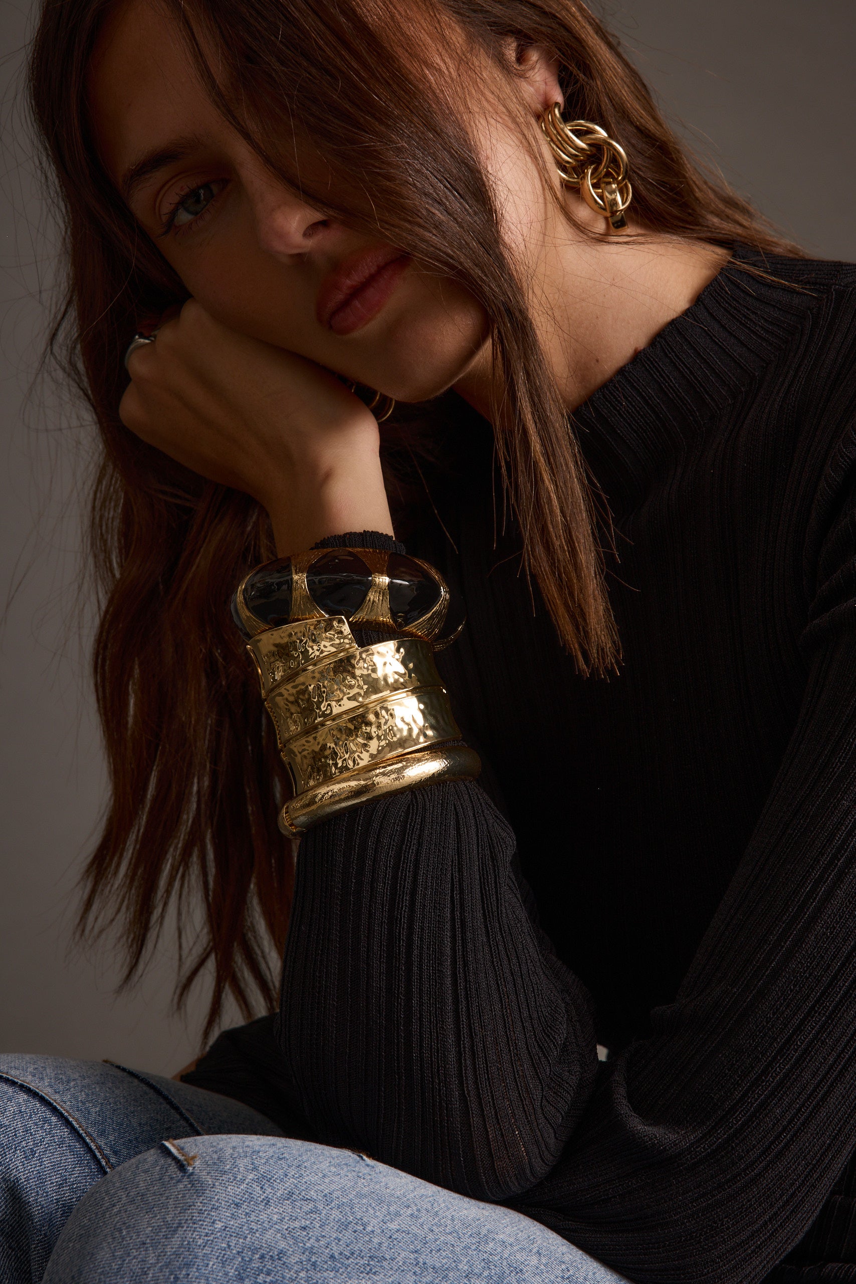 Yana Set of 3 Gold Bangles