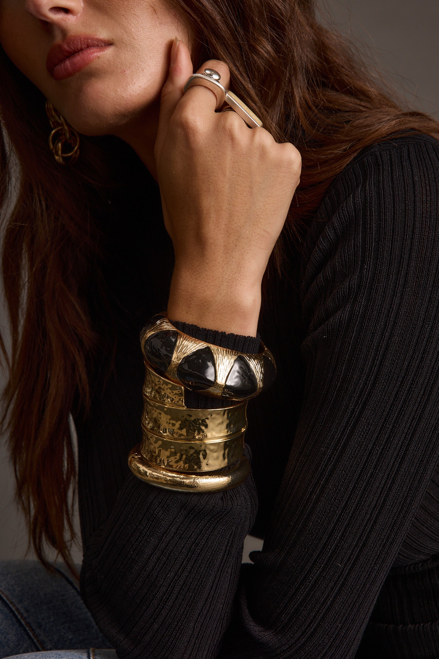 Yana Set of 3 Gold Bangles