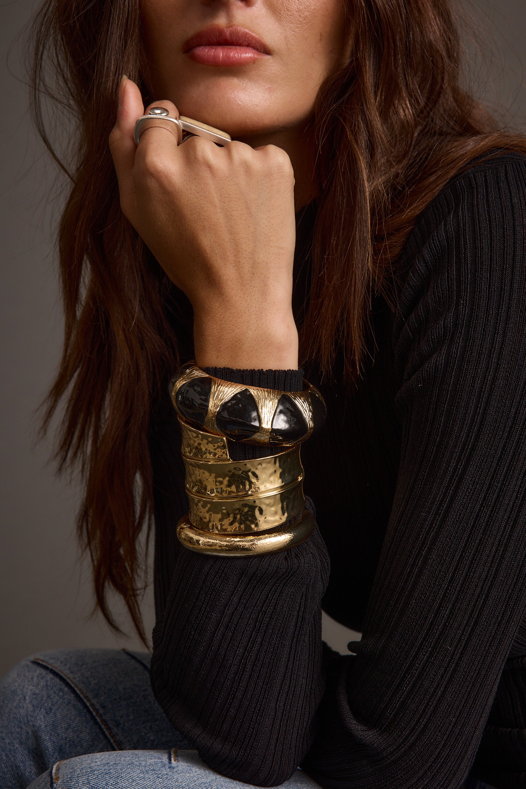 Yana Set of 3 Gold Bangles