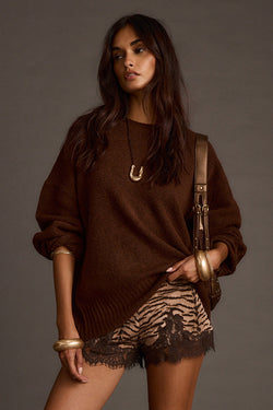 Zoe Brown Oversized Sweater