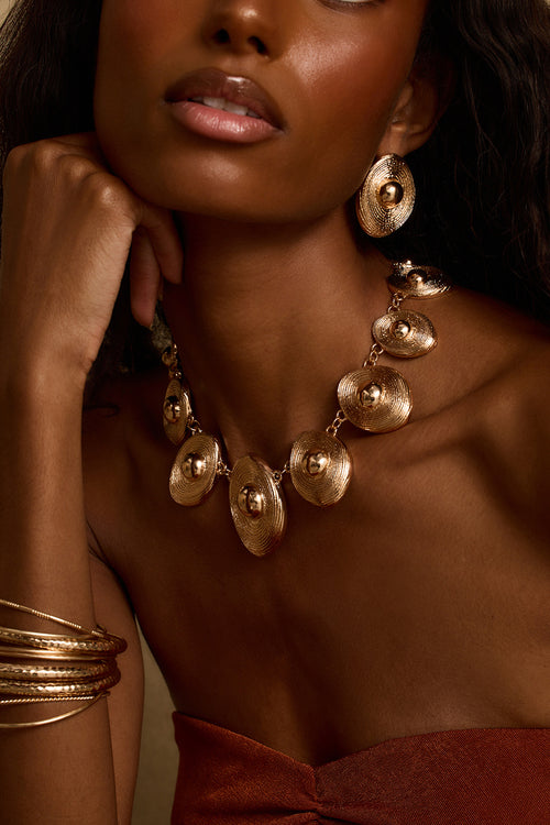 Zenith Gold Statement Necklace