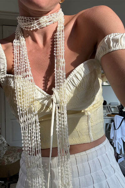 Ellie Baby Yellow Corset Top – 12th Tribe