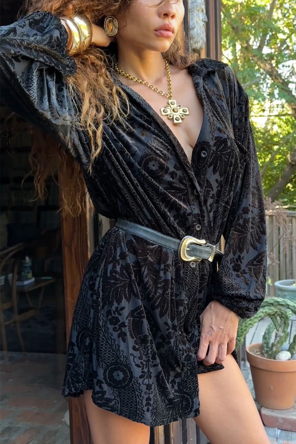 mini velvet dress The Green Stand Cut Out & Reviews - Green - Dresses Flattering Fit Loretta Black Velvet Burnout Mini