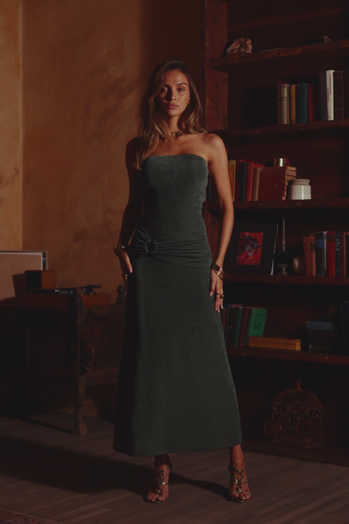 Cala Sol Emerald Maxi Dress
