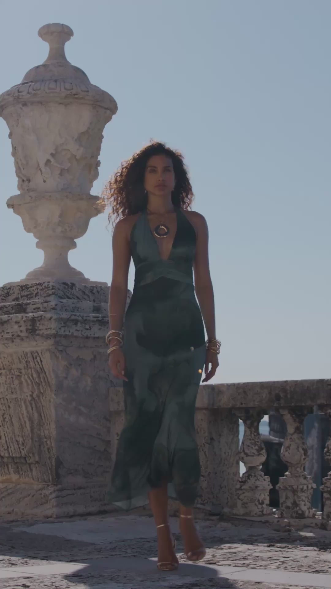 Rosalia Emerald Floral Mesh Maxi Dress – 12th Tribe