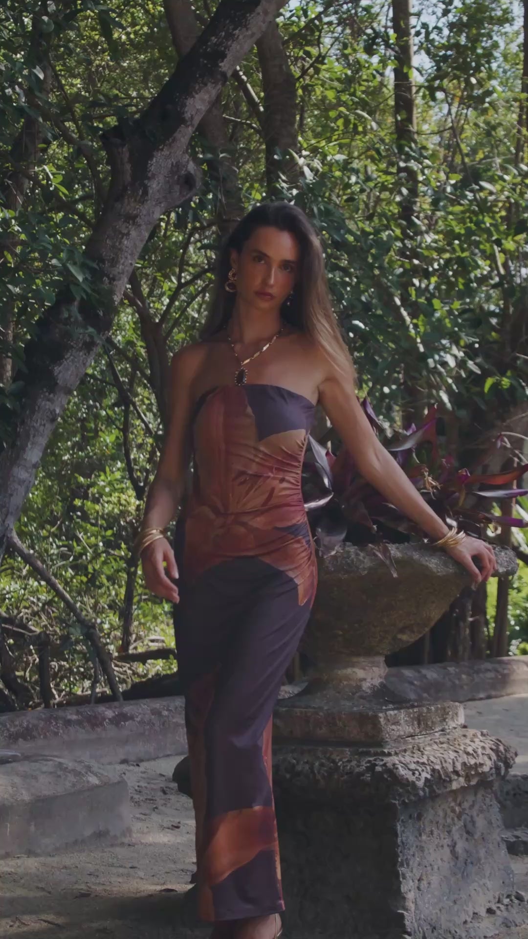 Avani Mocha Floral Maxi Dress