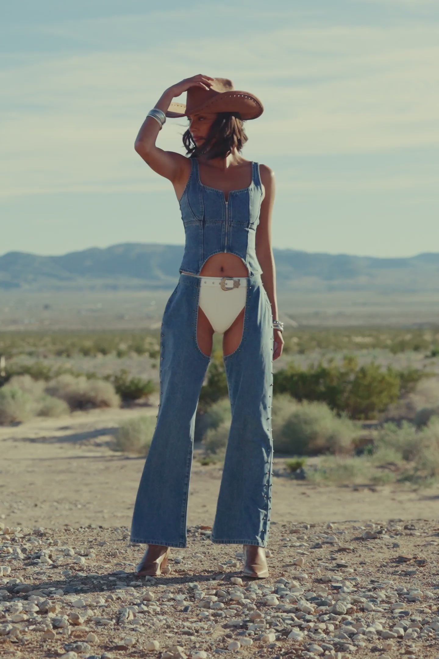 Sabine Denim Corset Top – 12th Tribe
