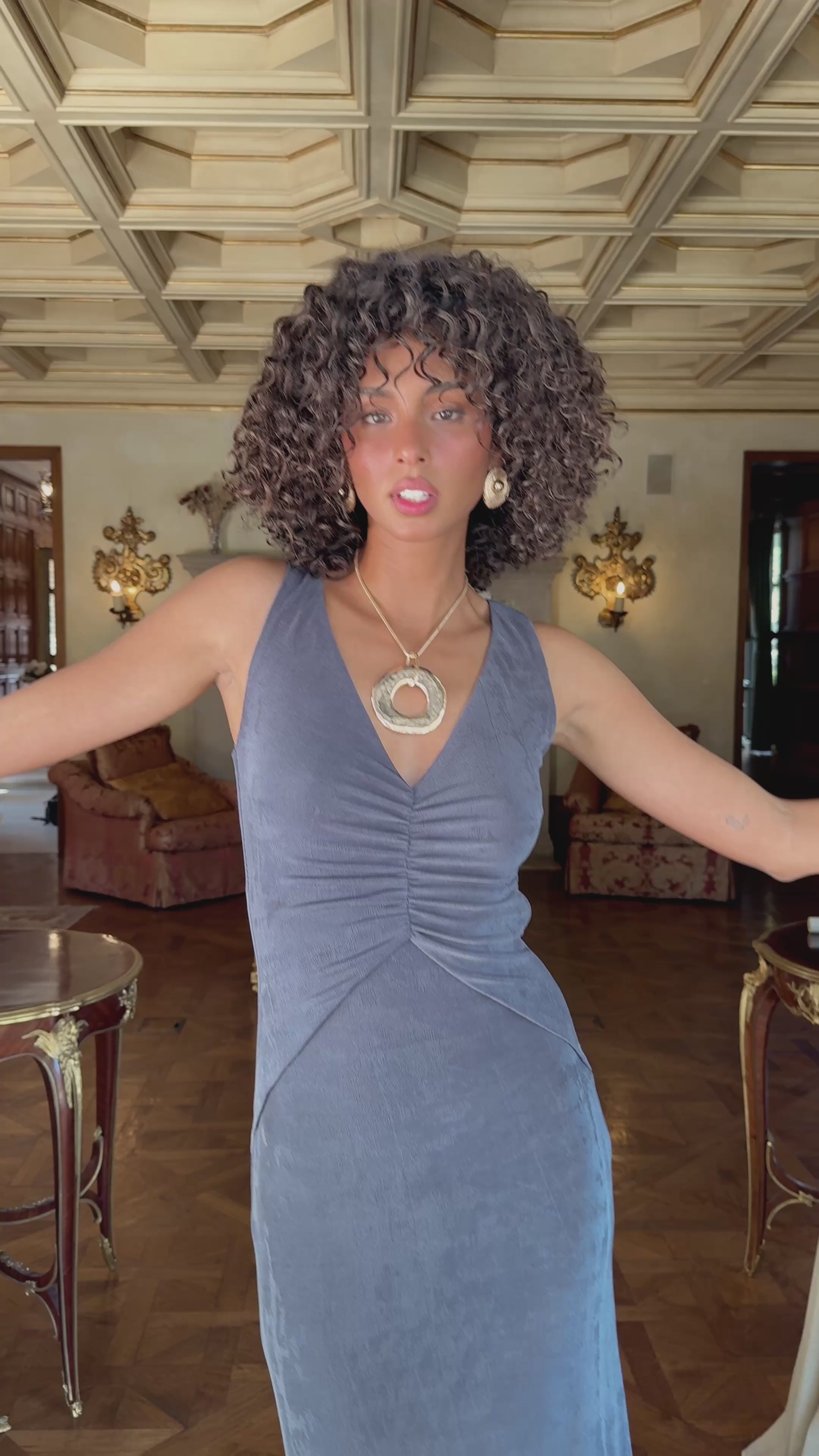 Reese Slate Maxi Dress