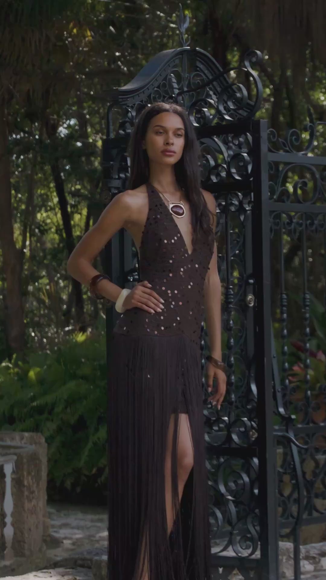 sequin crochet dress Barefoot Espresso Maxi – 12th Tribe best tween boutique on long island Zapakasa Women Sparkly Black finished off with a Duration:10 days