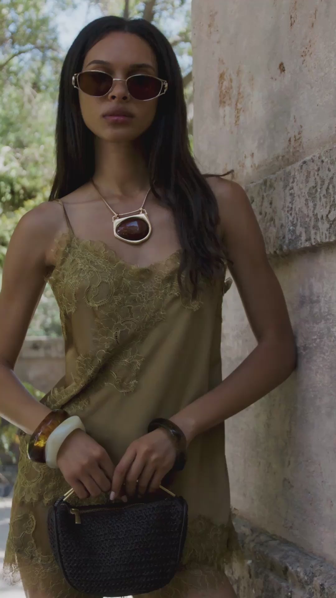 Talavera Olive Satin Tank