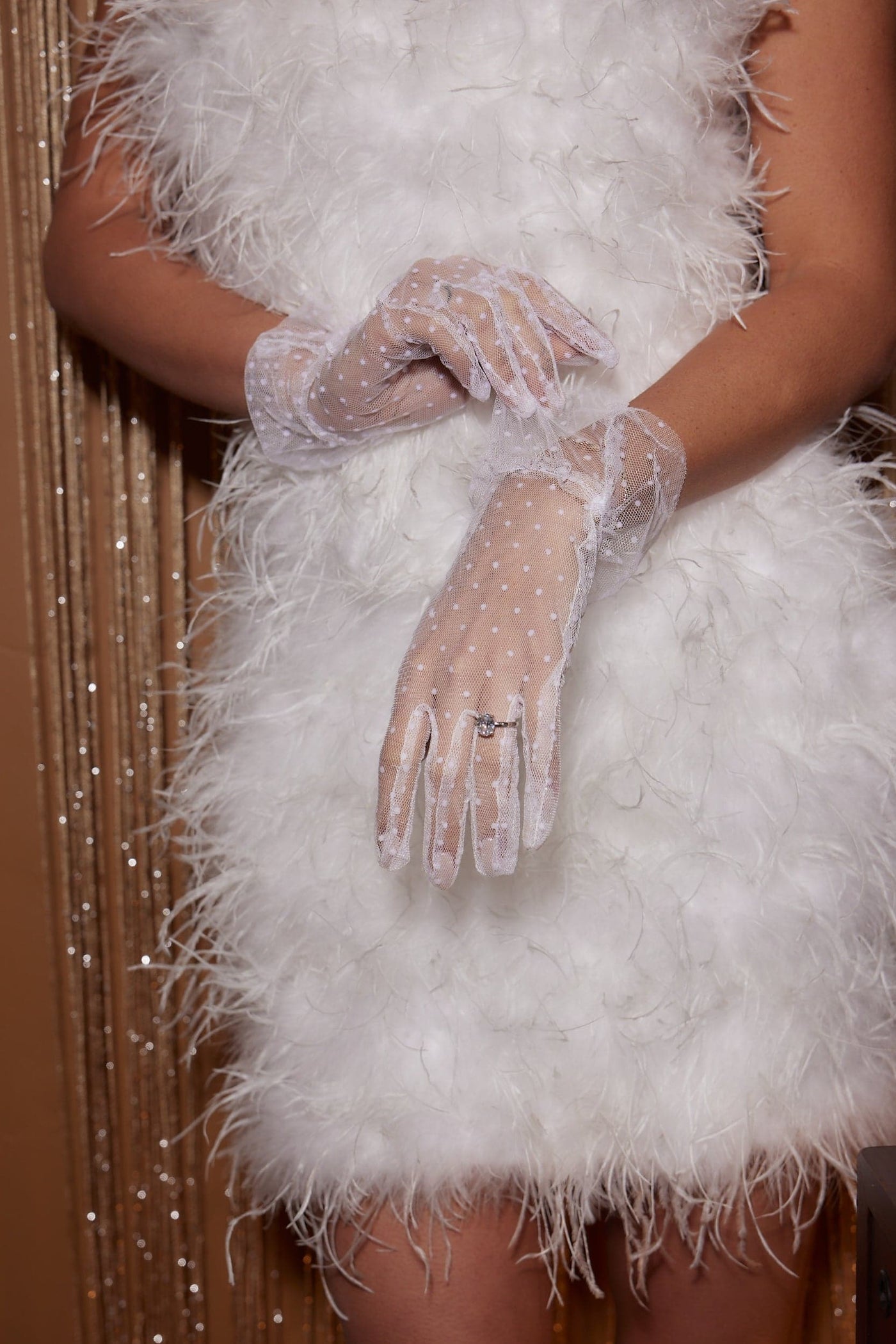Chanel White Faux Feather Mini Dress – 12th Tribe