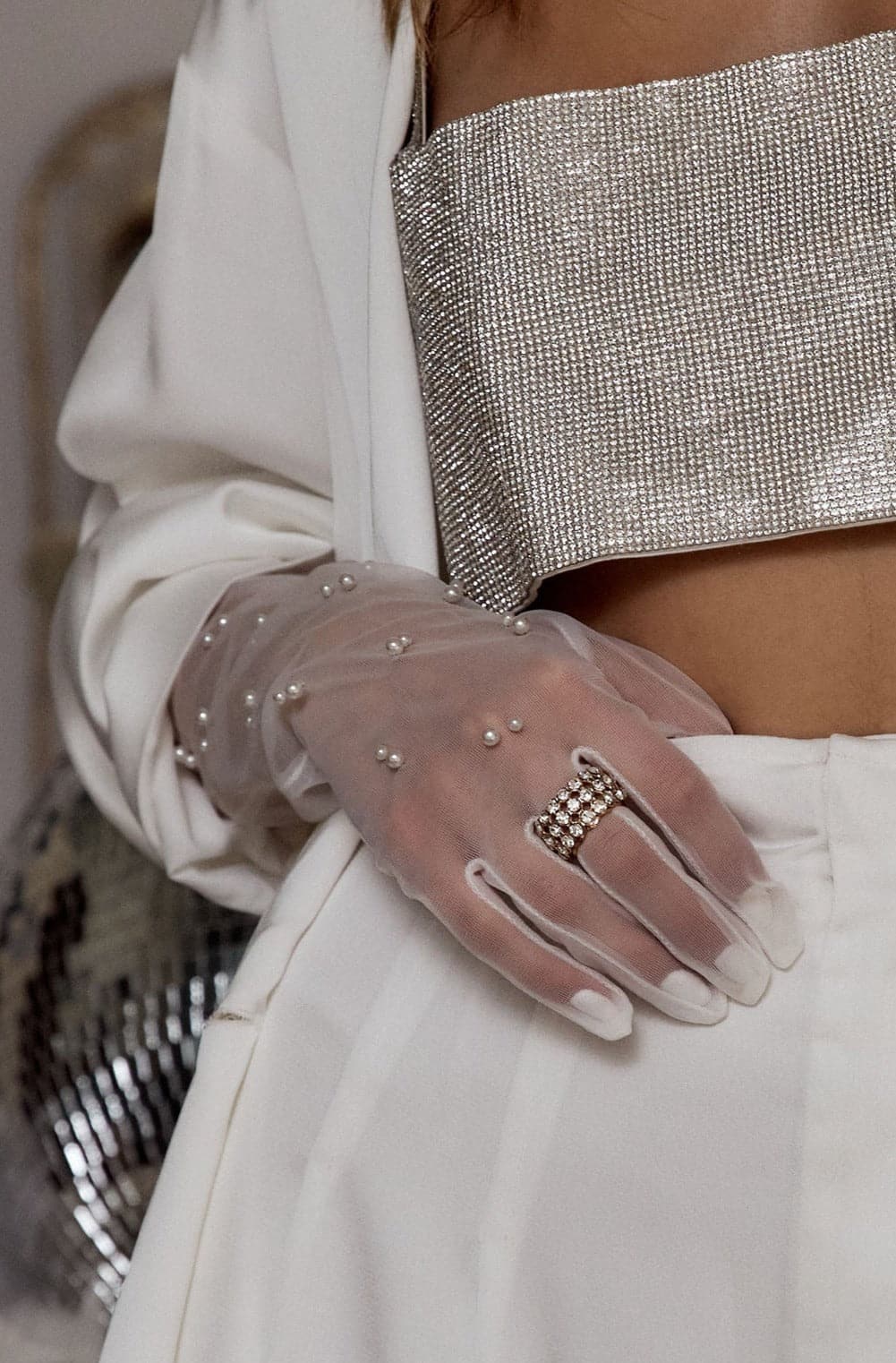 Adaline Pearl Bridal Gloves
