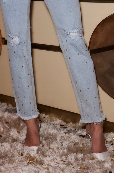 Mary-Kate Rhinestone Jeans