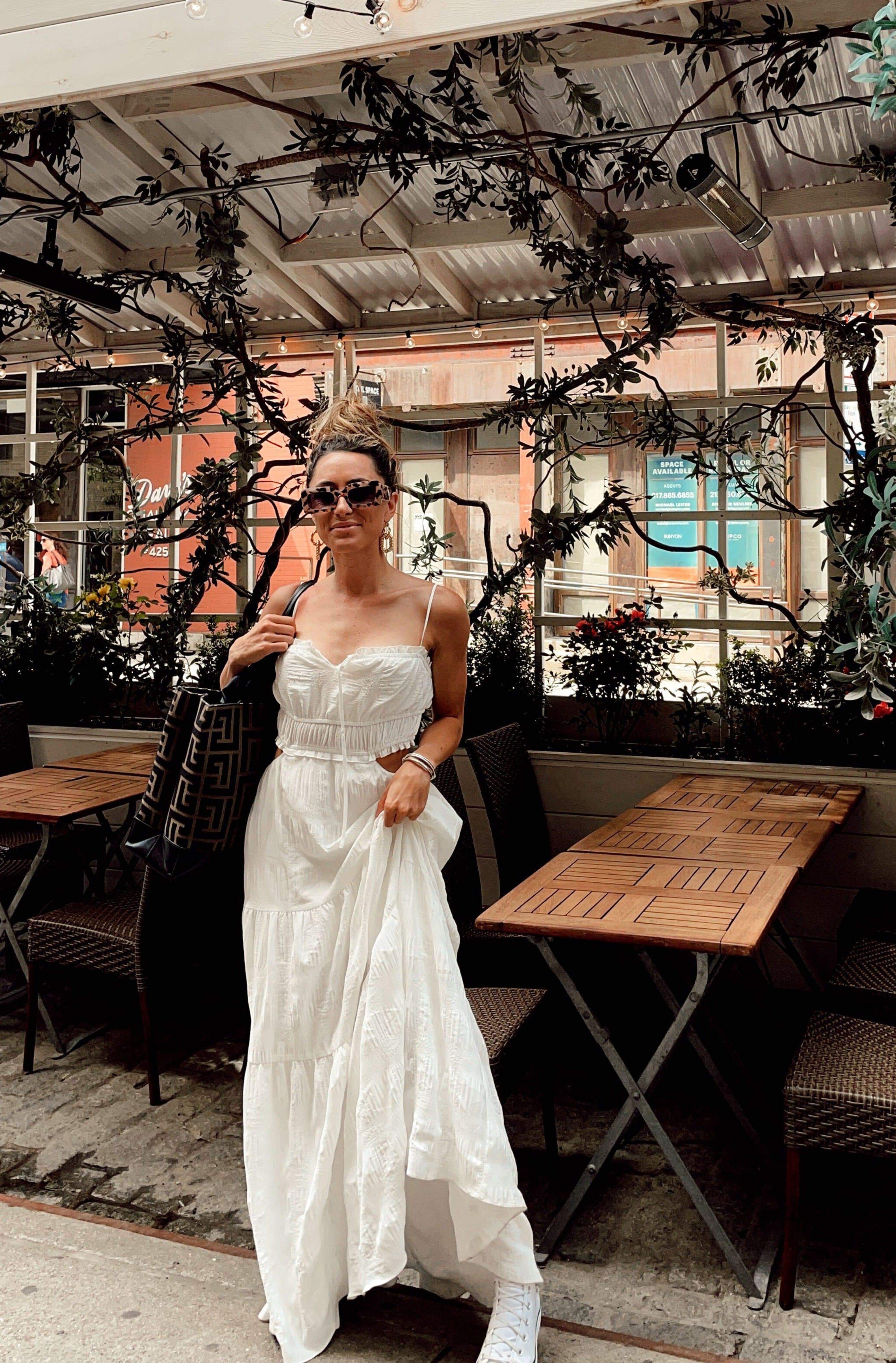 Women's Boho White Maxi Dress | 12th Tribe Women's Boho White Maxi Dress | 12th Tribe