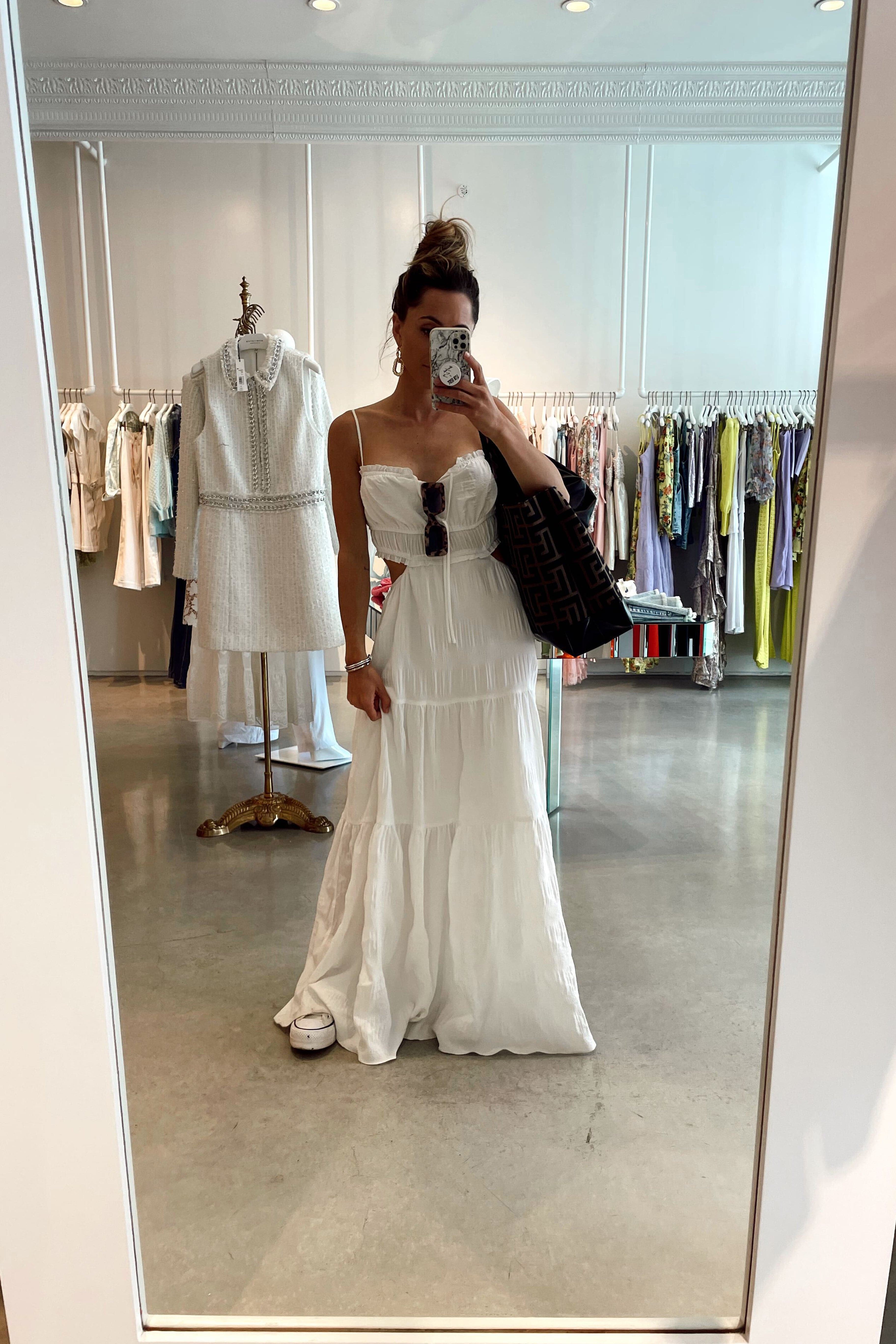 Women's Boho White Maxi Dress Women's Boho White Maxi Dress