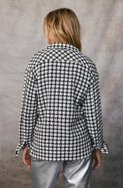 Ginny Checkered Tweed Shacket