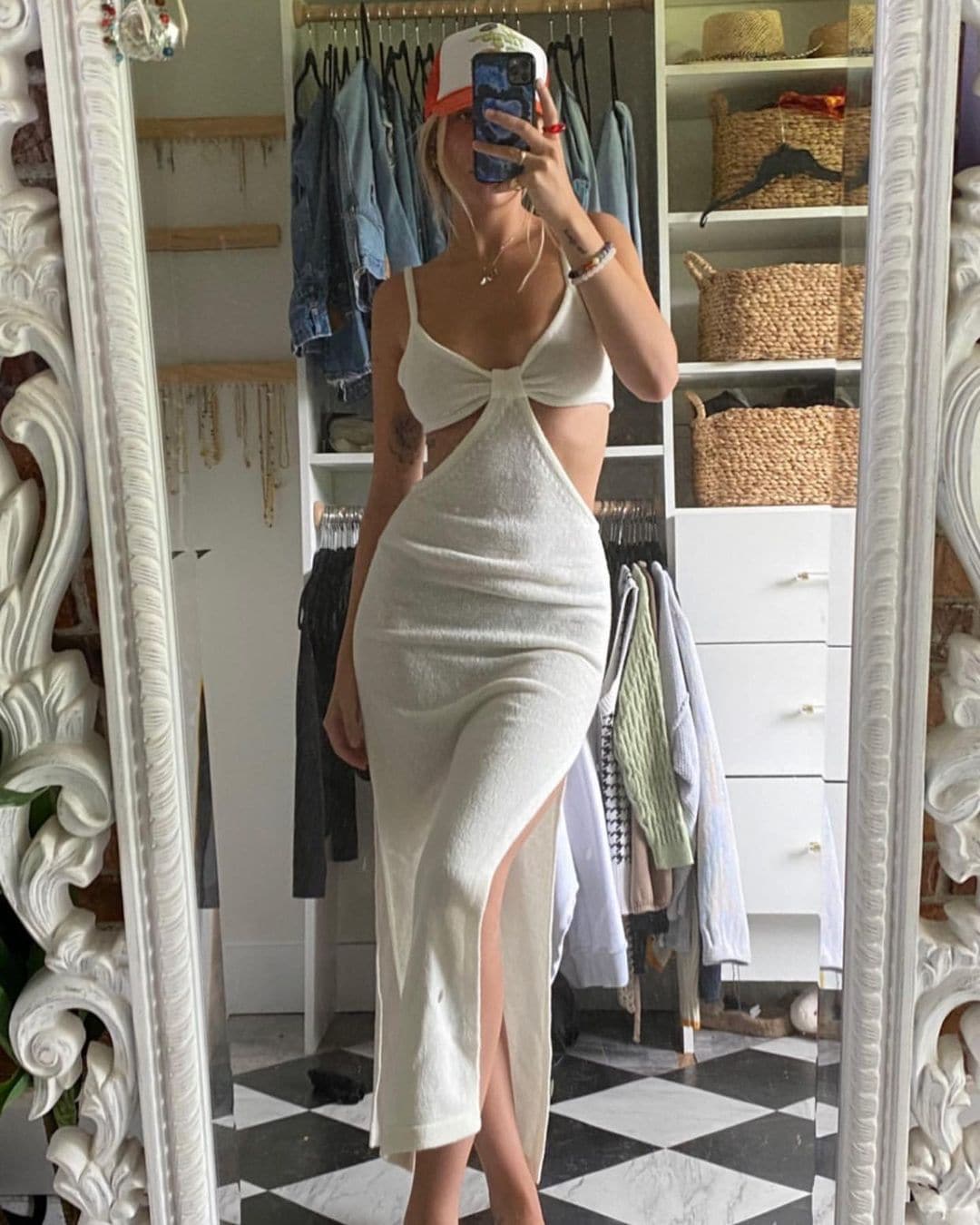 Josefine White Cutout Dress